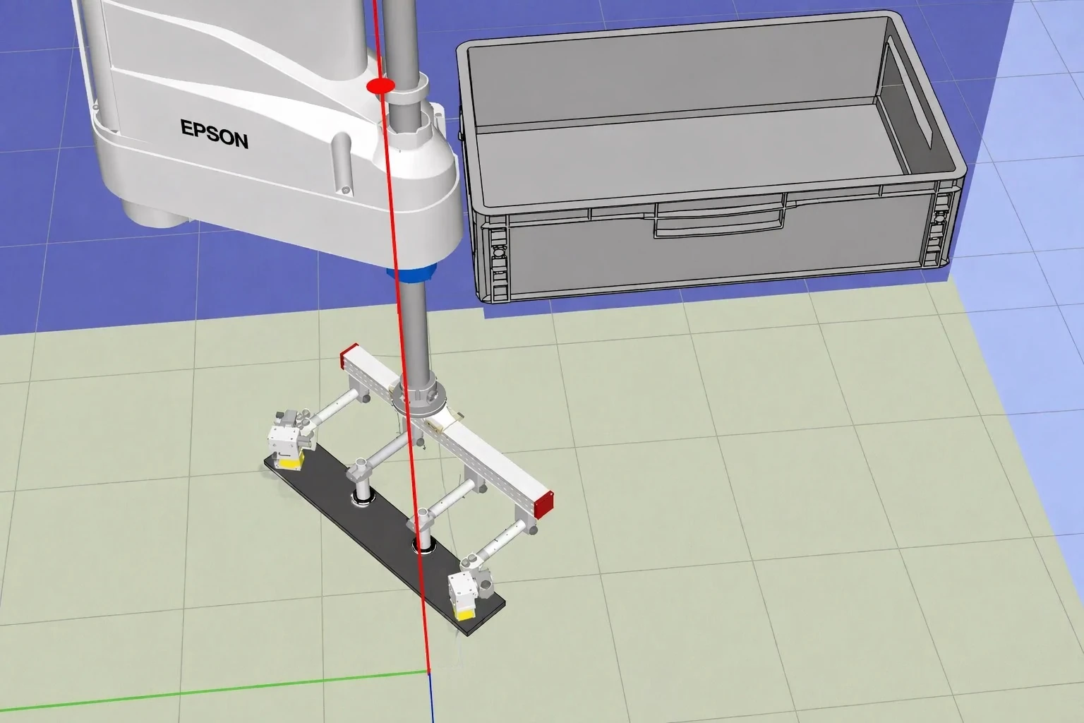 Simulation of roboto sewing